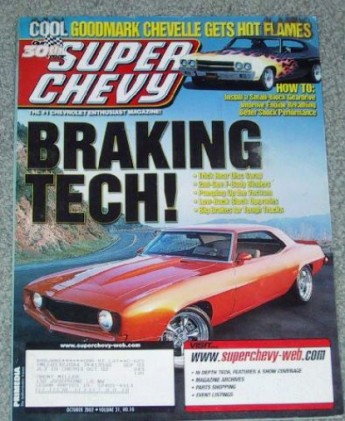 SUPER CHEVY 2002 OCT - BRAKES, GEARDRIVES, FLAMES